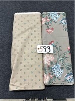 2 Bolts of Floral Pattern Fabrics