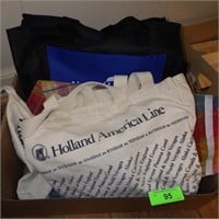 ASST. SHOPPING BAGS, FILE BAG WITH FILE FOLDERS