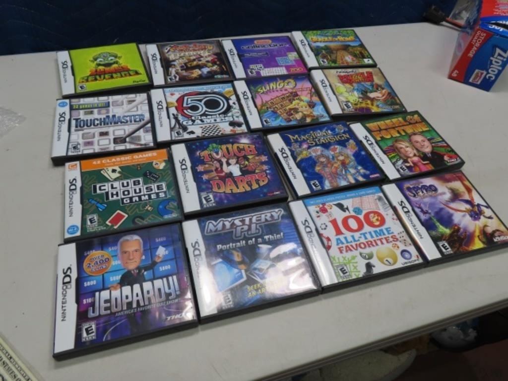 (16) CASES ONLY NIntendo DS Games w/ Manuals