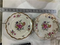 lot of 2 rosenthal floral plates