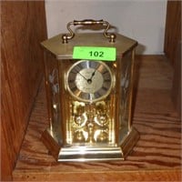 LINDEN ANNIVERSARY CLOCK (SEE PICS FOR CONDITION)>