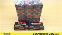 Wolf 9mm Ammo. 1000 Total Rds; 9mm 115 Grain FMJ..