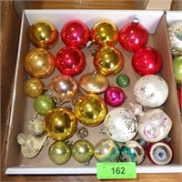 VINTAGE ORNAMENTS- INDENTED, WIRE WRAPPED, >>>>>>>
