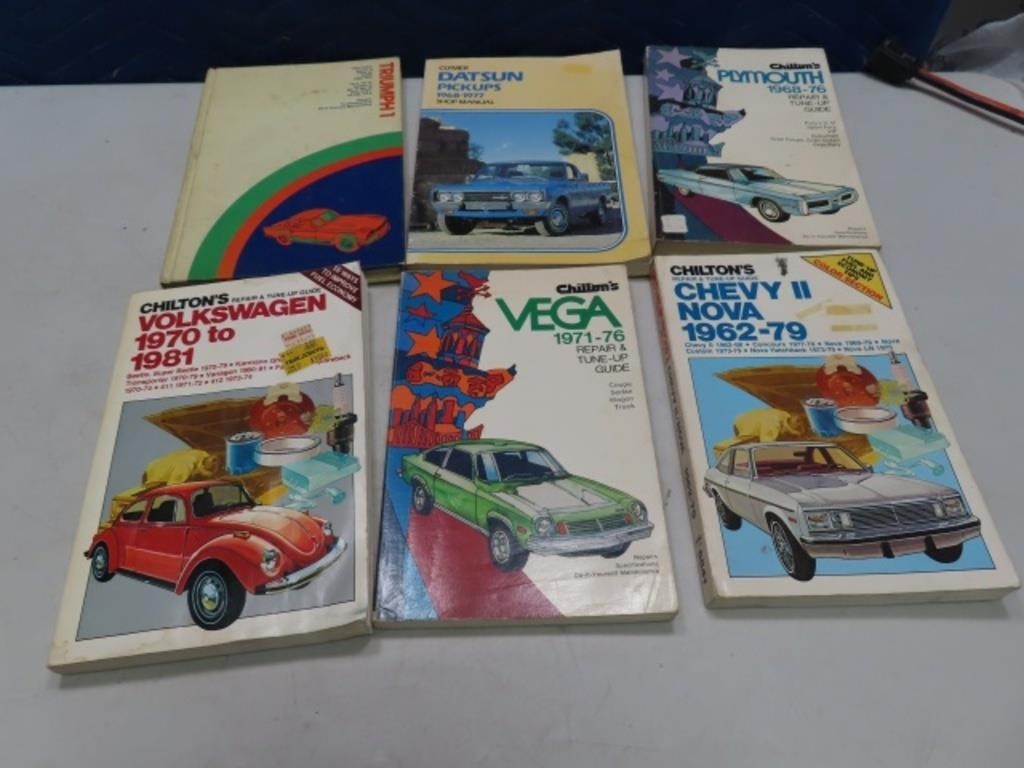 (6) Classic CHILTON Auto Repair Manuals Volks/Nova