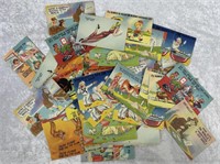 Lot Of 50 WWII Circa Cartoon Postcards