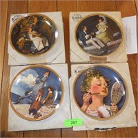 4 KNOWLES COLLECTOR PLATES W/ BOXES