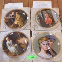 4 KNOWLES COLLECTOR PLATES W/ BOXES