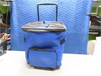 New 14"ish Collapse Roling Soft Cooler blue