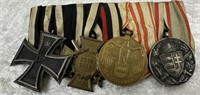 Imperial German WWI 4 Medal Grouping