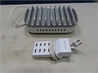 (2) MultiOutlet USB & Phone Charging Stations Devc