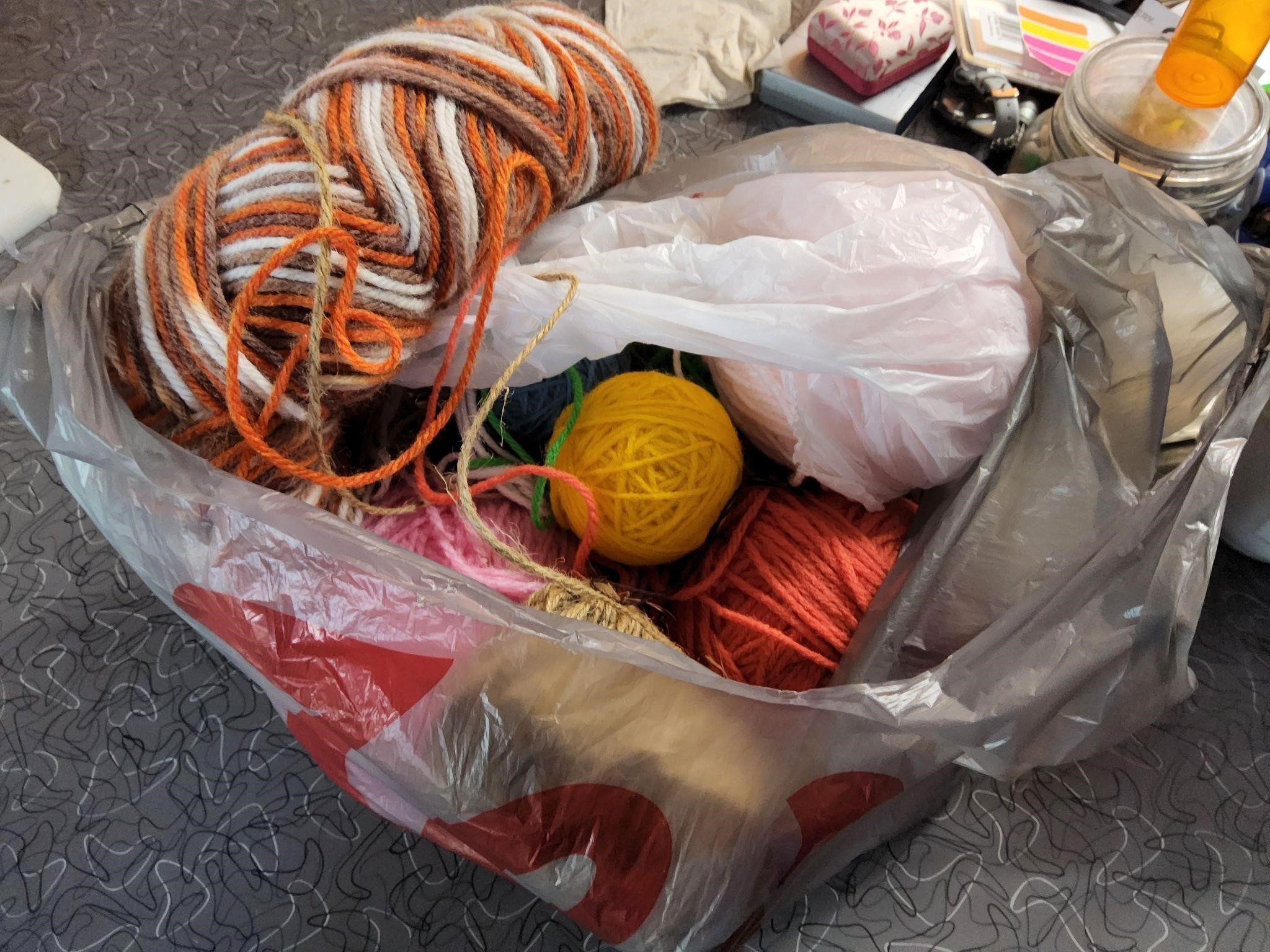 bag of yarn