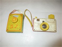 Vintage Fisher-Price story camera & radio -working