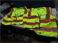 (2) SKSAFETY New XXL Safety Vests & Reflective