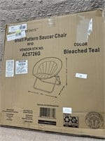 Shell pattern saucer chair