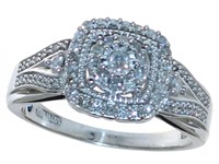 Cushion Cut 1/2 ct Diamond Designer Ring