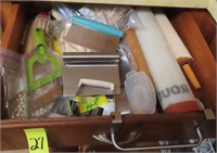 Contents of (2) Drawers and (2) Doors