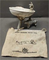 Vintage Drinking Fountain & Ice Bag