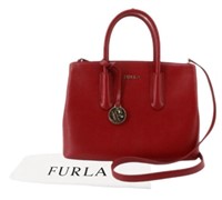 Furla Red 2WAY Handbag