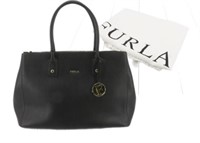 FURLA Black Leather Hand Bag