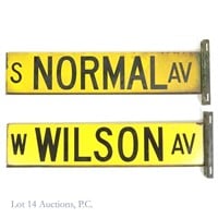 Original Yellow Chicago Street Signs (2)