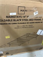 mainstays twin steel foldable bed frame