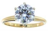 14kt Gold 2.01 ct VS Lab Diamond Solitaire Ring