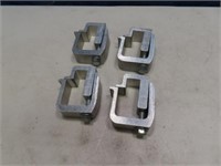 (4) CamperShell or MultiUse Alum Clamps 3.5"