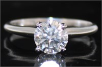 14kt Gold Round 1.00 ct Lab Diamond Solitaire Ring