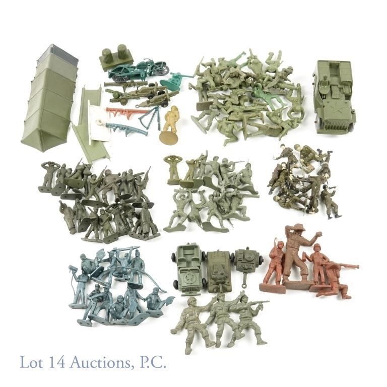 Plastic Army & Navy Men + Accessories (90 Pcs)
