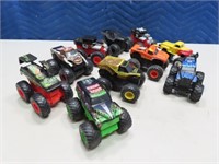 (10) 4" Monster Truck Toy Collectibles