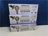 (18) New LED60 enhance Light Bulbs