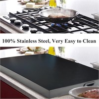 Black Stainless Steel Gas Stove Top Cover,