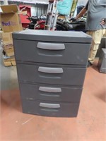 HD Poly 25" 4drawer Storage Dresser Bin