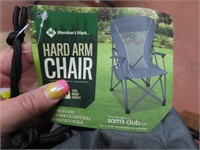 New MembersMark Hard Arm 325lb Camp Fold Chair