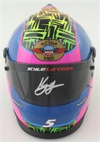 Autographed Kyle Larson NASCAR Mini Helmet