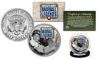 Military Baseball Legends-Ted Williams JFK Coin
