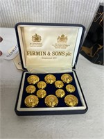 Firmin & Sons Set of Jockey Club Buttons