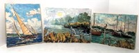 RM Mortensen Paintings on Canvas- Lot of 3