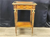 LOUIS XVI STYLE OCCASSIONAL TABLE, PARQUETRY & ...