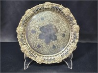 VINTAGE RIDEAU PLATE SILVER PLATED TRAY