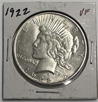 1922 Peace Dollar VF