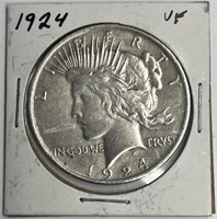 1924 Peace Silver Dollar VF