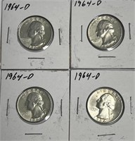 1964-D Washington Quarter 90% Silver Content