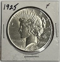 1925 Peace Silver Dollar F