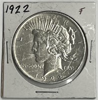 1922 Peace Silver Dollar F