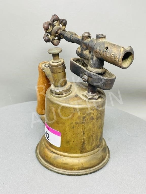 vintage brass torch