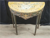 ANTIQUE ADAM STYLE MARBLE TOP CONSOLE TABLE