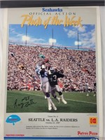 Vintage SIGNED Seattle Seahawks Ray Butler p