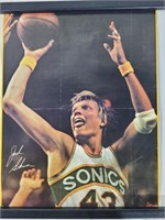 Vintage Seattle Sonics Jack Sikma Poster 19"x15"