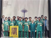 Vintage Seattle Sonics 1975-1976 Team poster